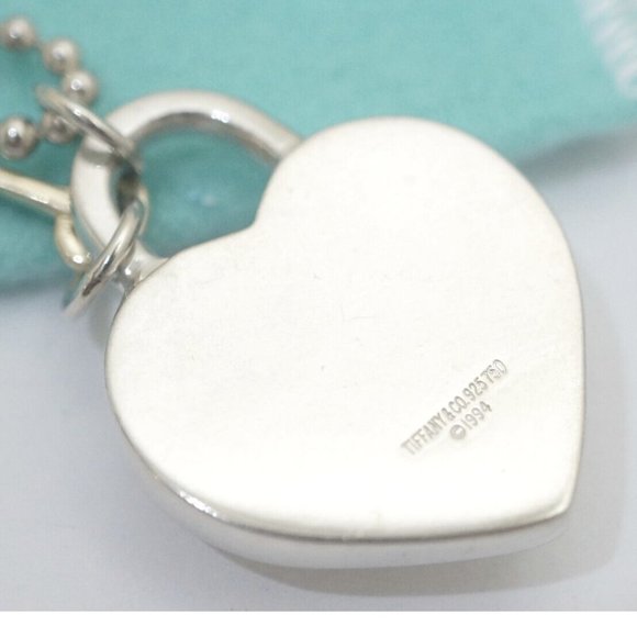 Tiffany & Co. Heart Lock Key Pendant Necklace - Picture 4 of 7